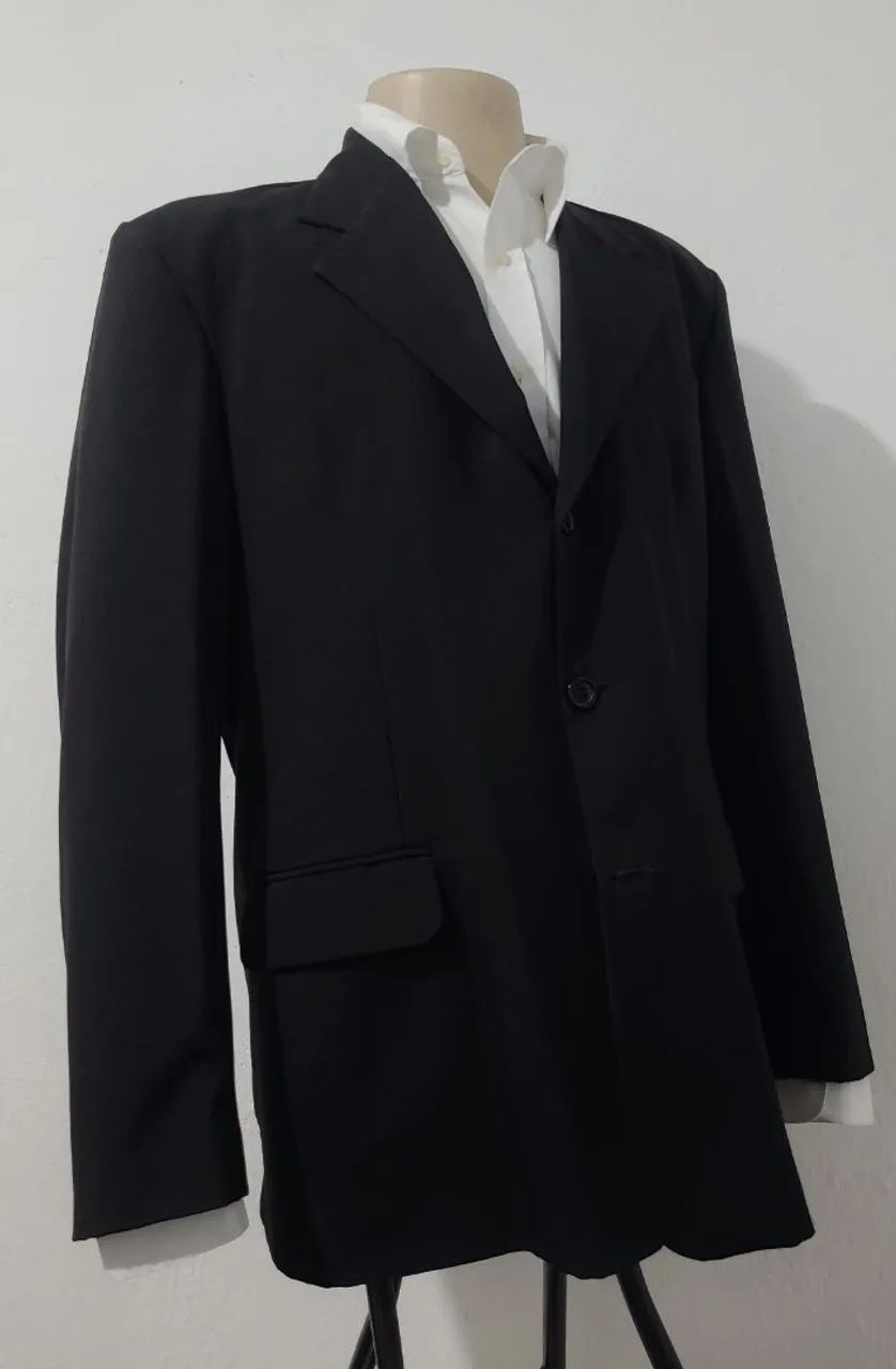 Blazer preto Nº 50, bonito, original, elegante, confortável, design moderno.  - Foto 3