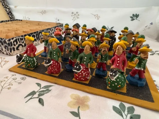 Jogo de Xadrez Artesanato Nordestino feito em Barro
