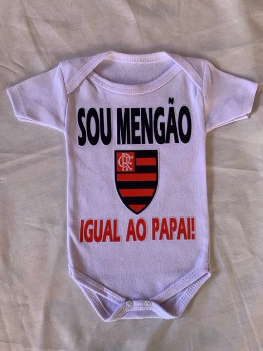 Traga sua ideia body bebê personalizado pai mãe - Foto 2