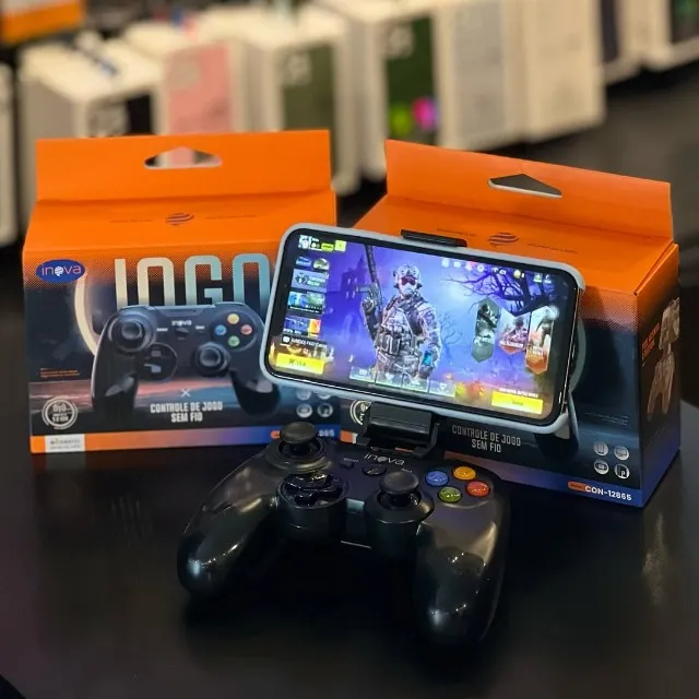 Controle Sem Fio Para Game Portátil Com Suporte Para Celular