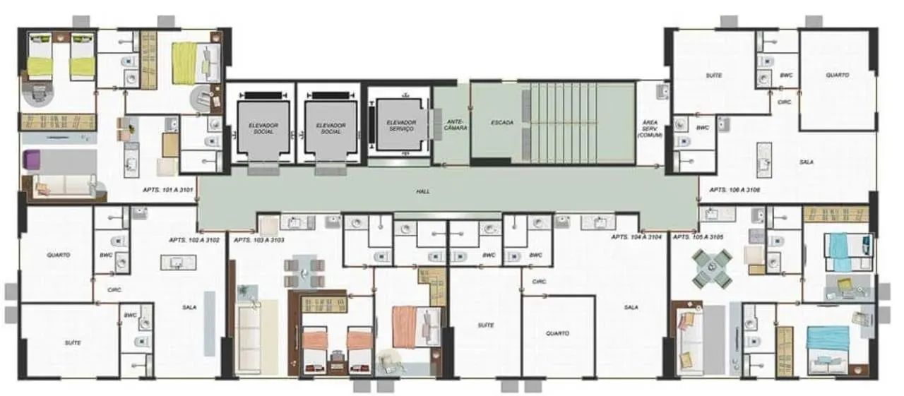 Ultima unidade: apartamento para venda tem 45 metros quadrados com 2 quartos na Torre - Re - Foto 3