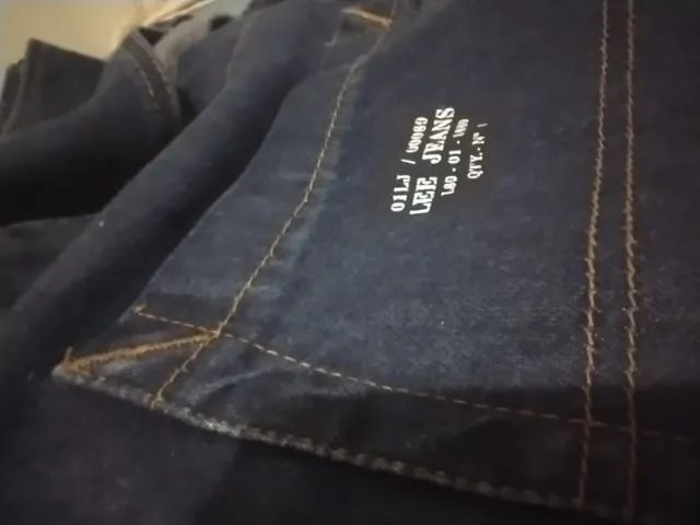 Macacão jeans Lee lindo, bem azul jeans, perfeito! - Foto 2