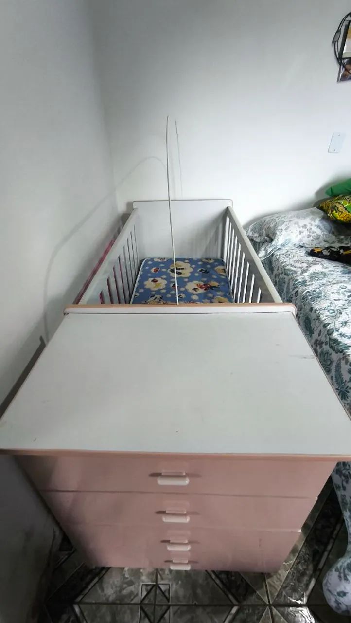 Berço com cômoda infantil  - Foto 4