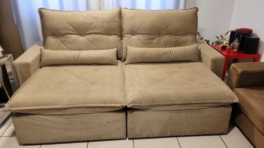 Vc acabou de encontrar o sofá usado MAIS NOVO desse portal. IMPECÁVEL!! Eu garato!! - Foto 2
