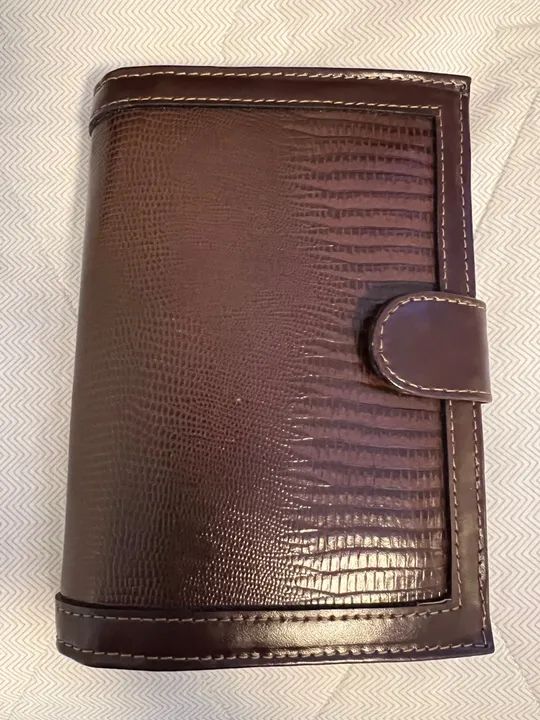 Carteira feminina em Couro Marrom - Foto 3