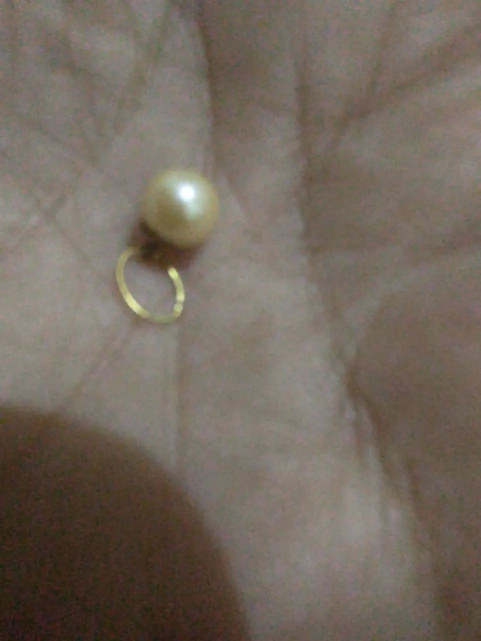 Pingente de pérola original ouro 18k - Foto 3