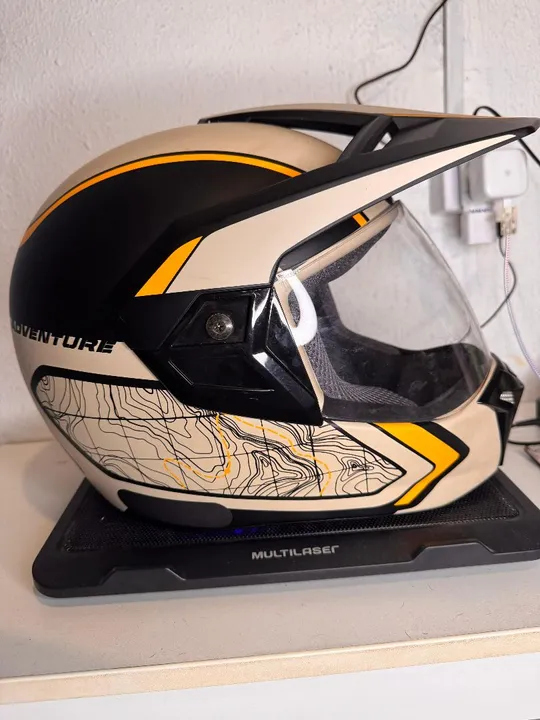 Capacete de Moto Adventure Sahara - Tamanho 60