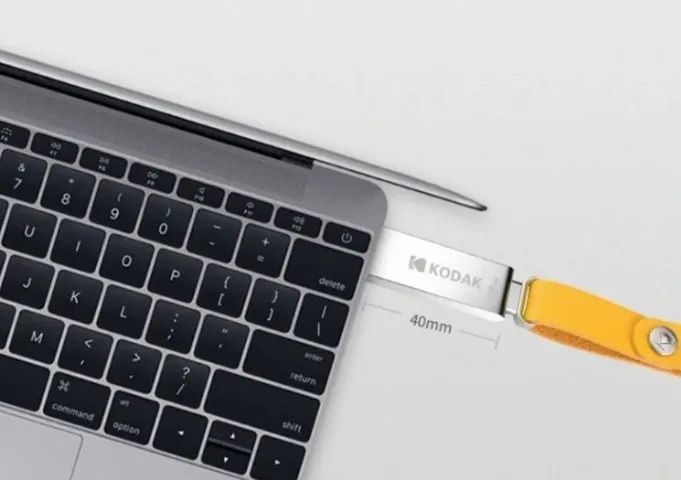 Pendrive 64gb Flash Kodak Metalizado Compacto Prateado  Arduino Automação COD-AP198   - Foto 2