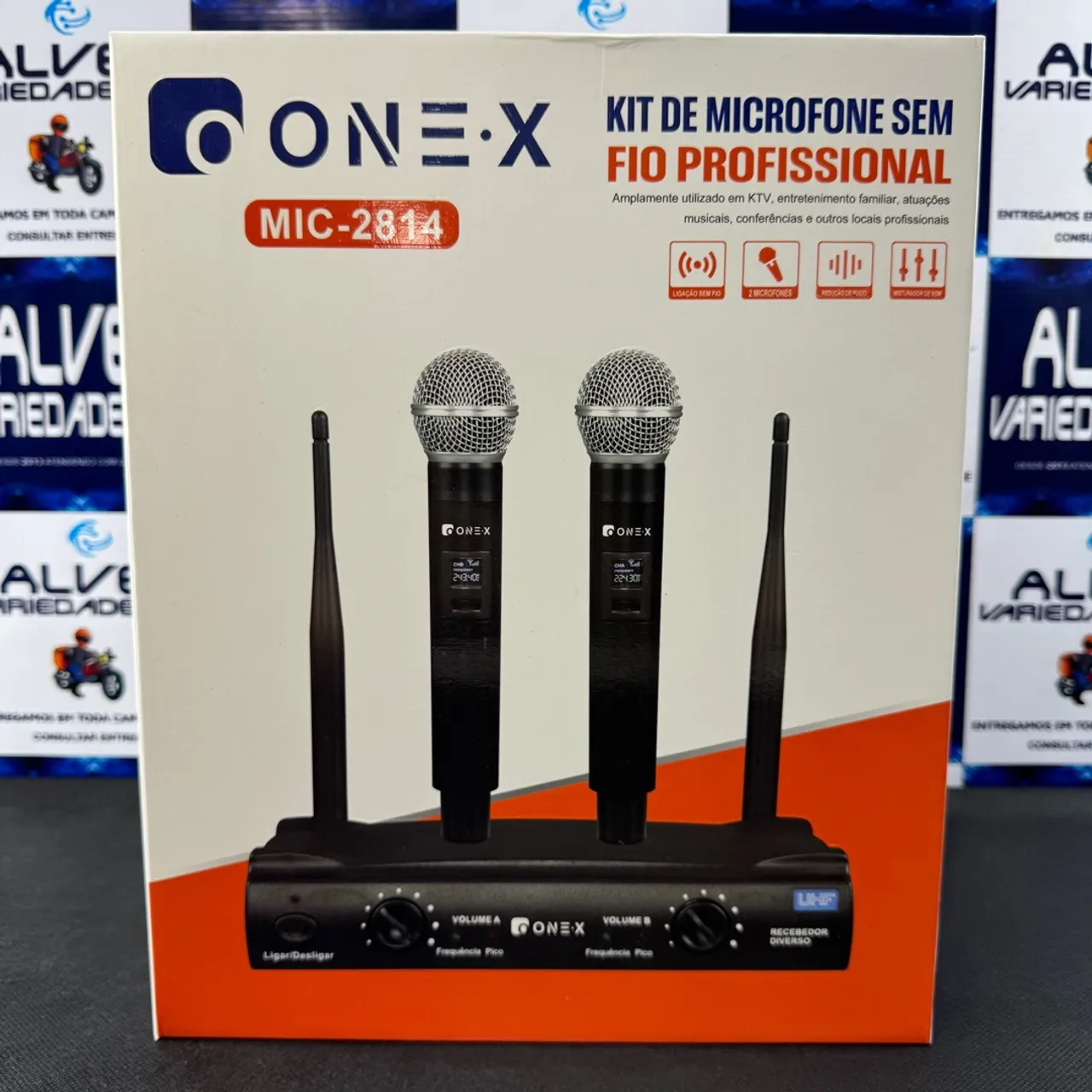 Kit Microfone Sem Fio Profissional Onex MIC-2814