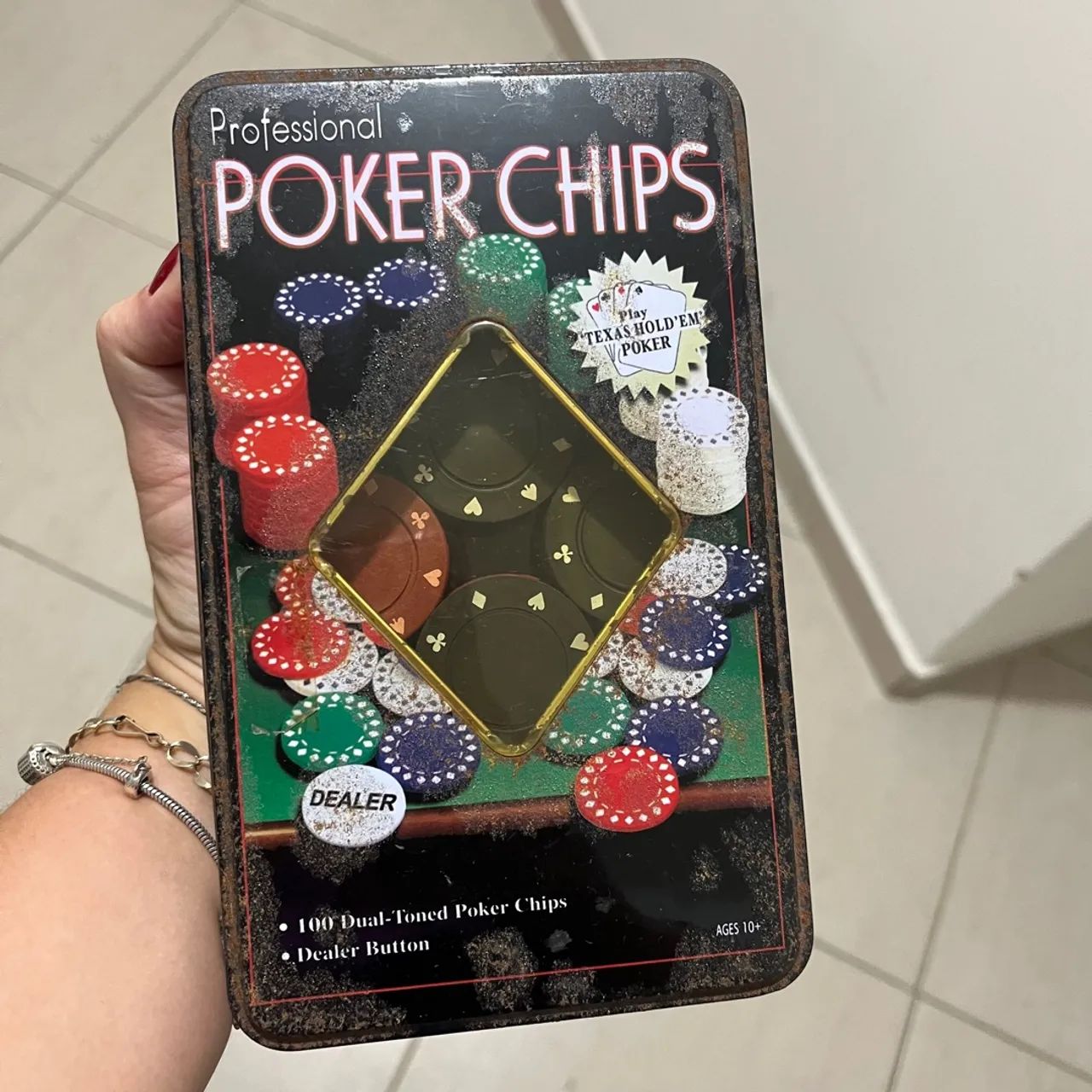 100 Peças de Poker Chips