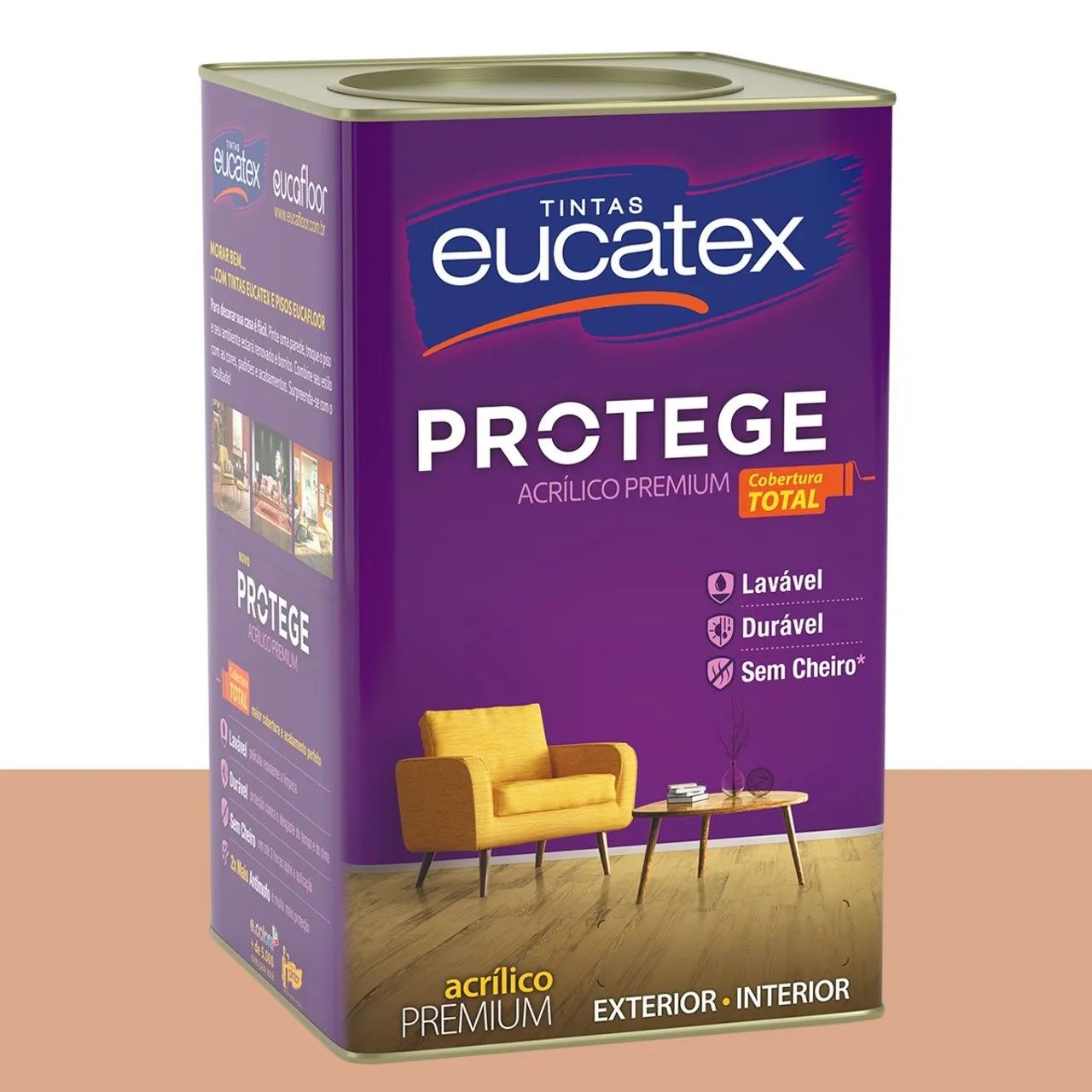 Tinta Acrílica Acetinada Eucatex Agreste 16 L - Foto 2