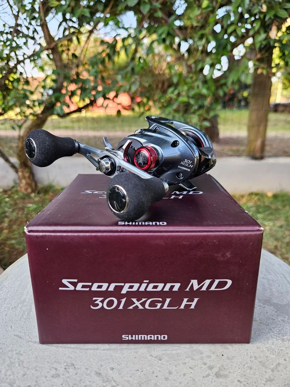 Carretilha Shimano Scorpion MD 301XGLH - Esportes Aquáticos