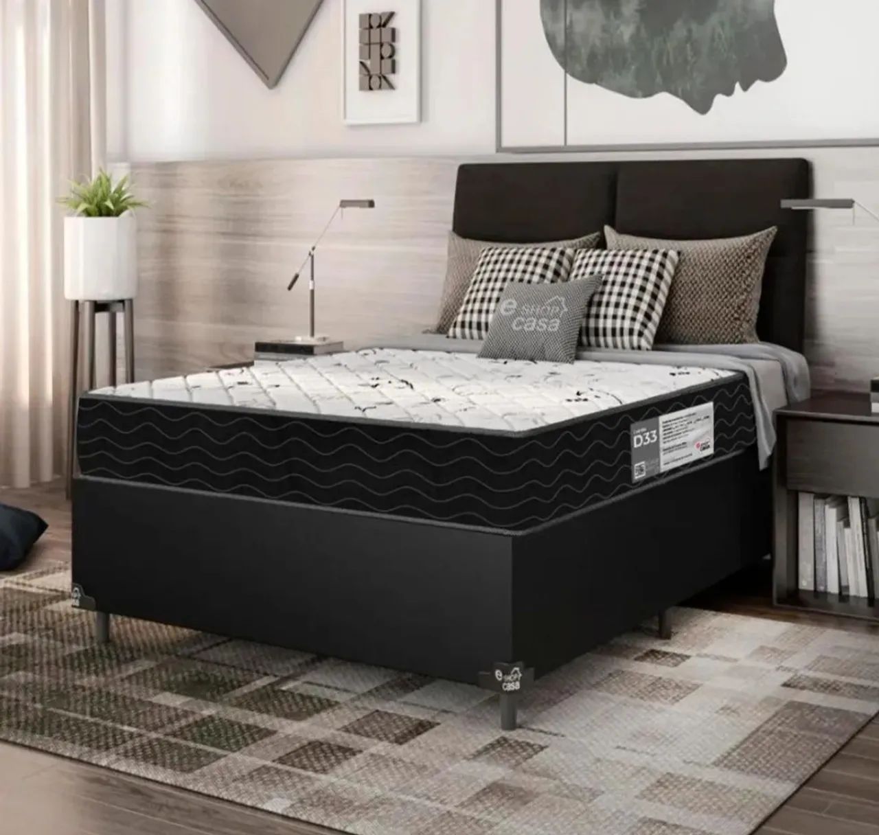 Acolhedora Cama box + Colchão Espuma NOVO - Foto 2