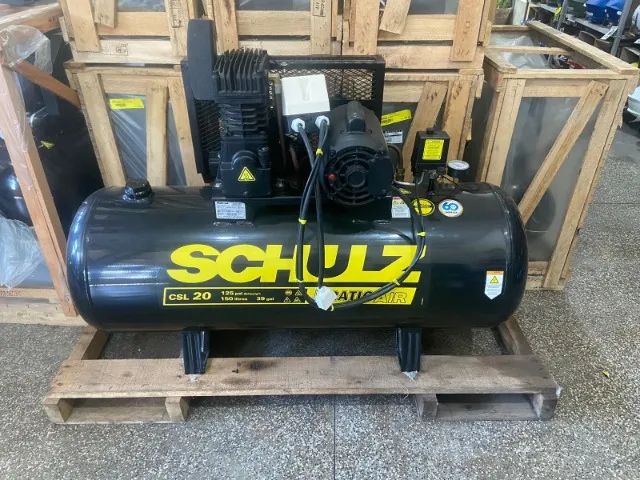 Compressor Pratic Air CSL 20/150 5HP Schulz - pronto para o uso