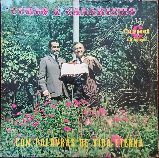 Lp Disco De Vinil Gospel Evangélico Curió E Canarinho - Com palavras de vida eterna - raro