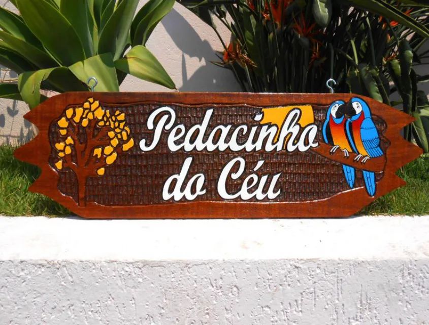 Placa rústica em Madeira - Foto 6