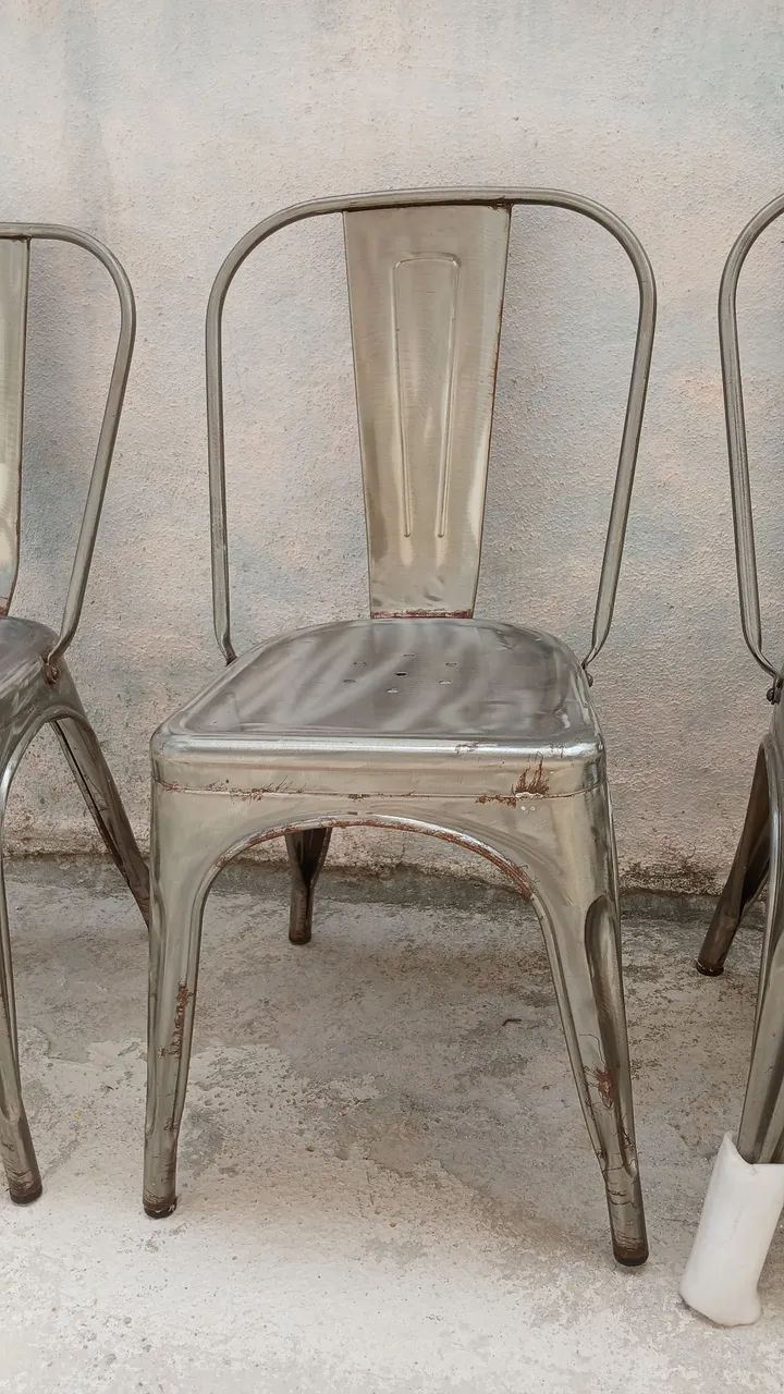 4 cadeiras design Tolix galvanizada - Foto 3