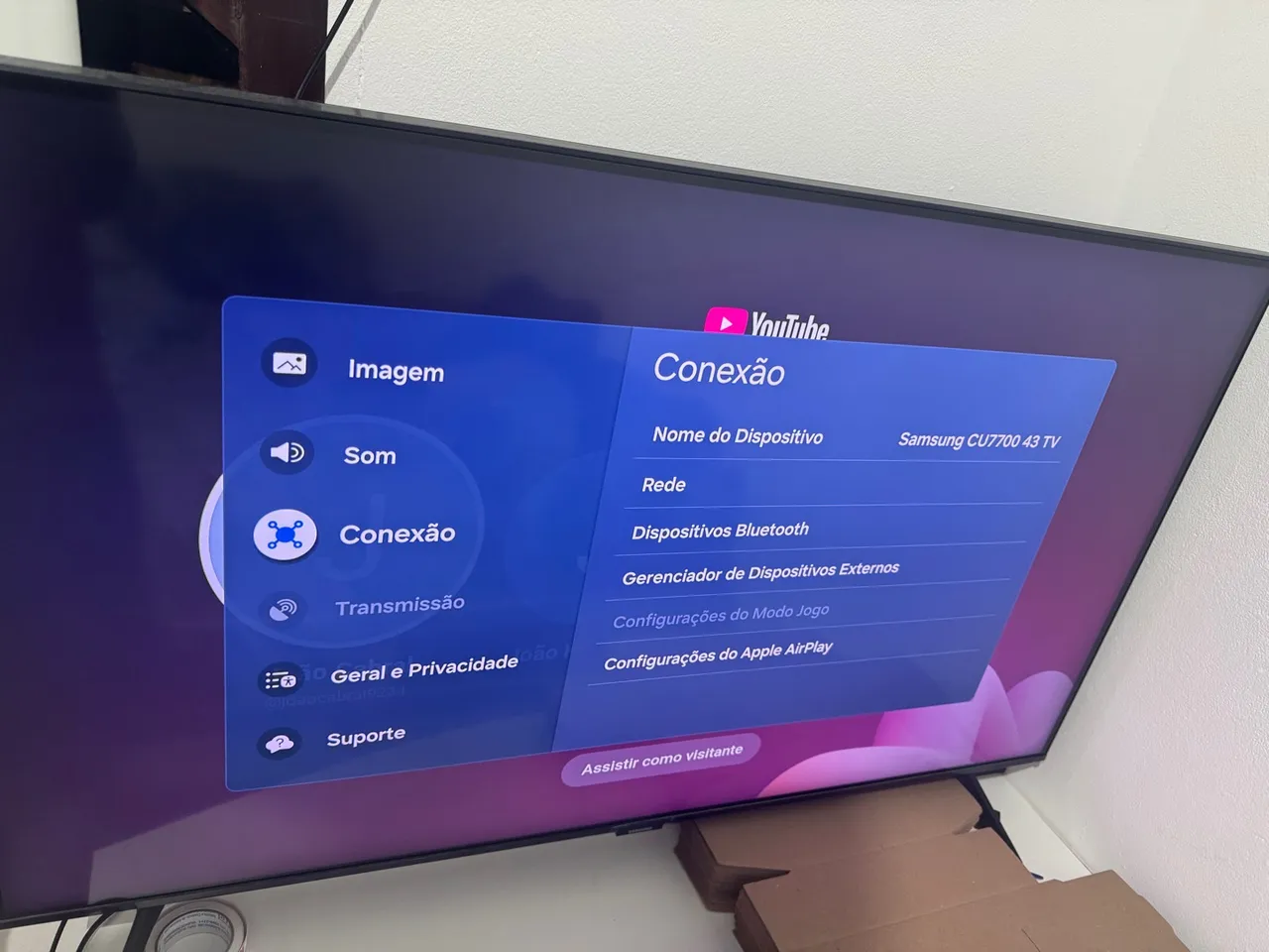 TV Samsung CU7700 43 polegadas