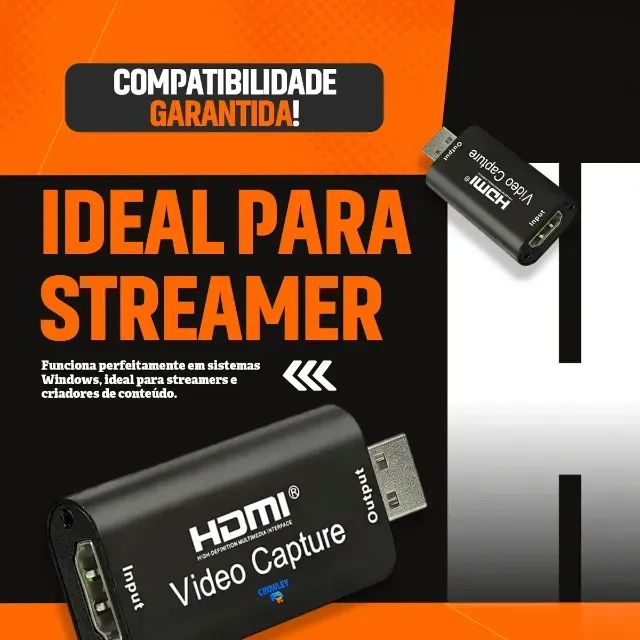Placa De Captura Hdmi Gamer Plug In Play 4k Usb 1080p Full Hd Live Streaming - Foto 2