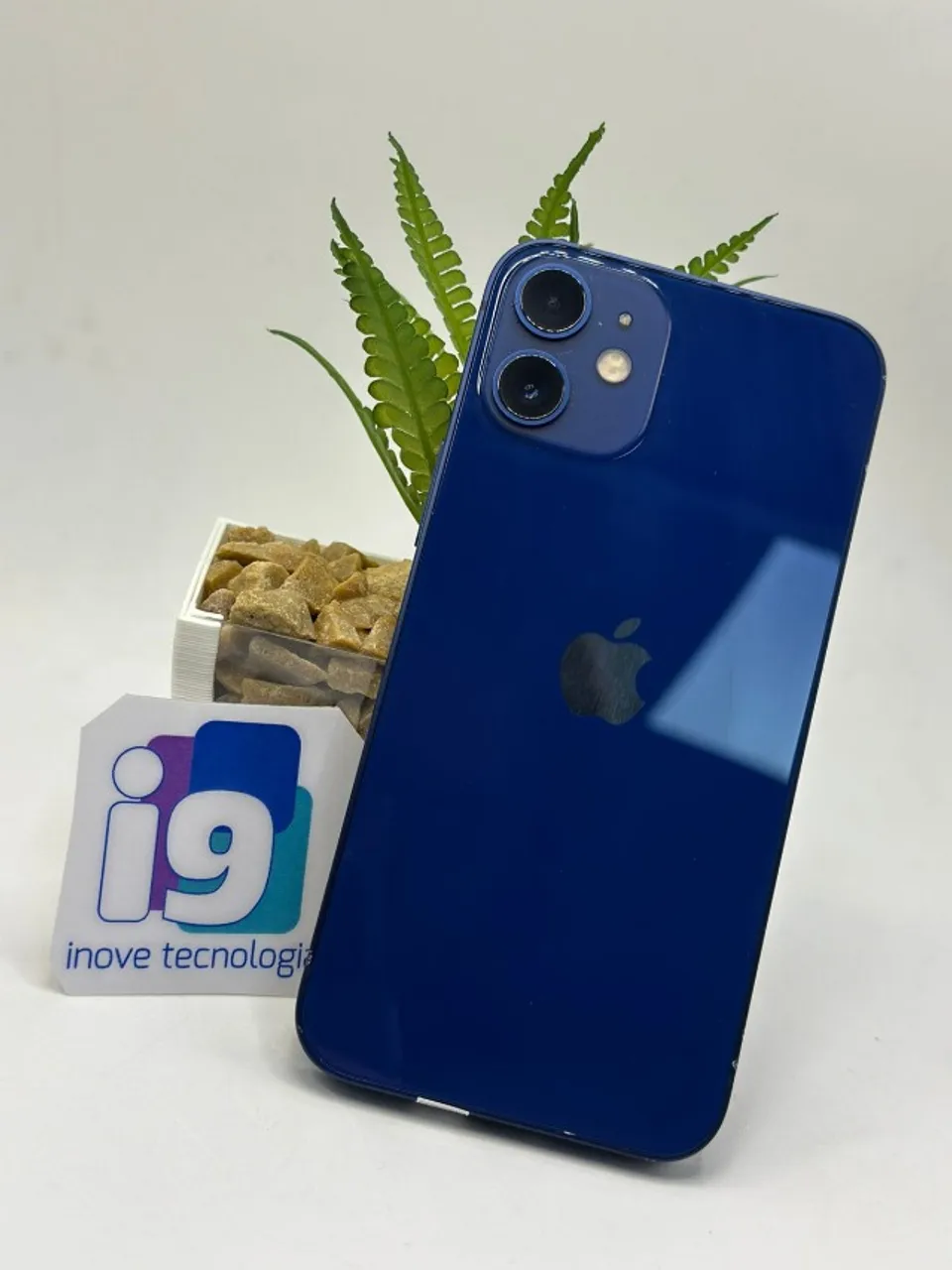 iPhone 12 mini   Azul  100% saúde da bateria  64GB SEMI NOVO COM GARANTIA LOJA FISICA 