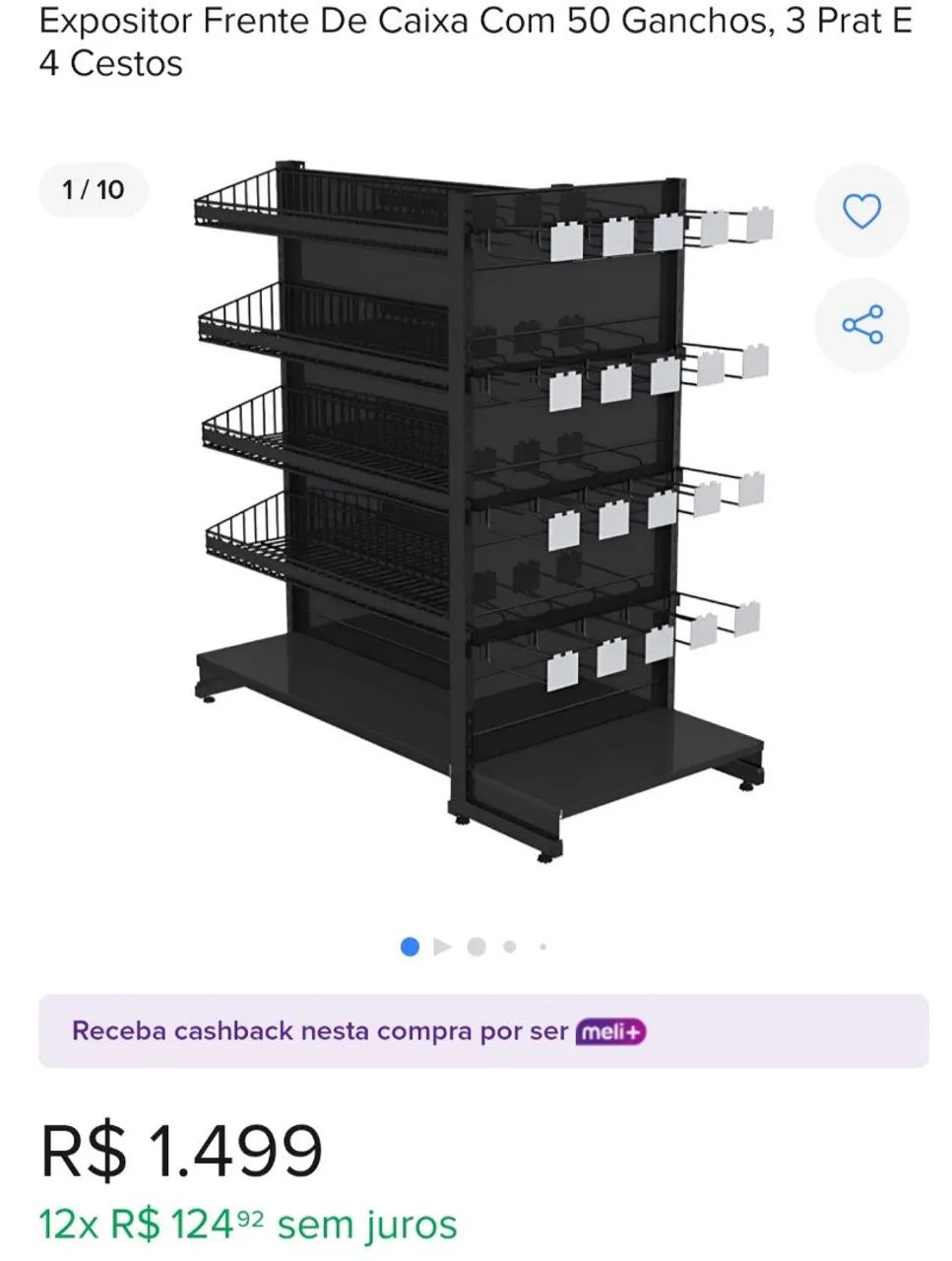 Expositor Frente de caixa