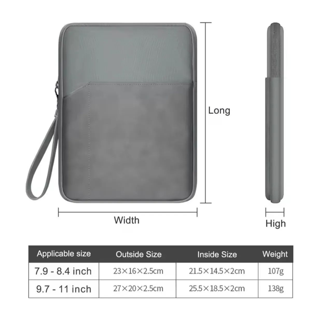 Bolsa para Tablet/MacBook 13' Polegadas proteção (Azul escuro) - Foto 5