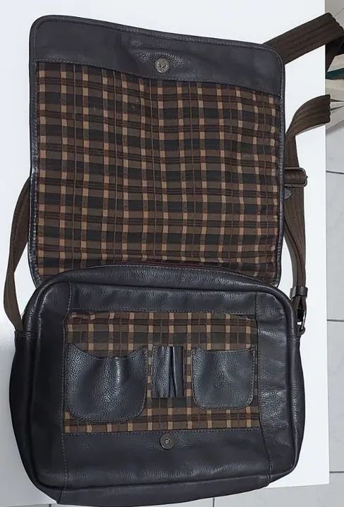 Bolsa Tranversal de Couro Original - PelliBrasil - Foto 4