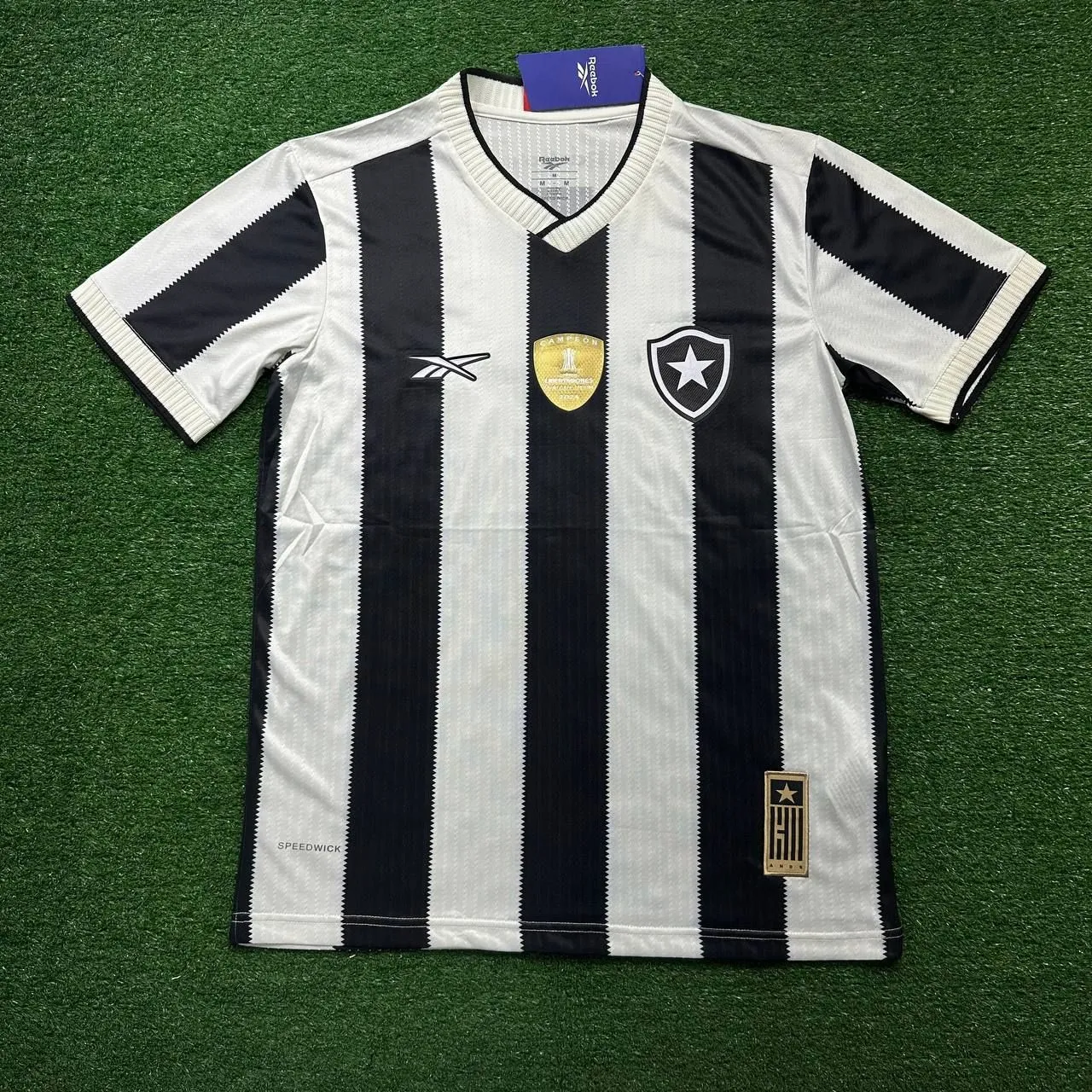 Camisa do Botafogo com patch de campeão da Libertadores -  tamanhos P M G GG