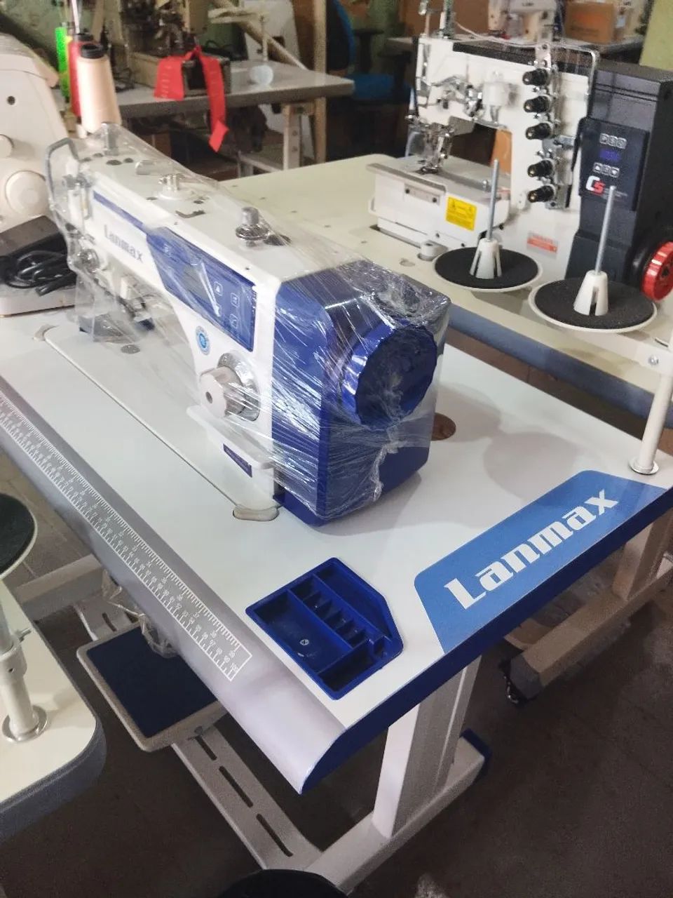 Máquina industrial reta Direct drive nova Lanmax 