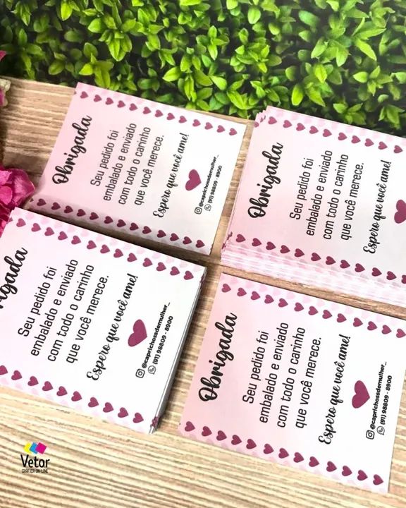 Cartão de agradecimento personalizado  - Foto 5