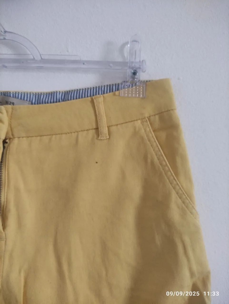 Bermuda Alfaiataria Amarelo - Foto 4