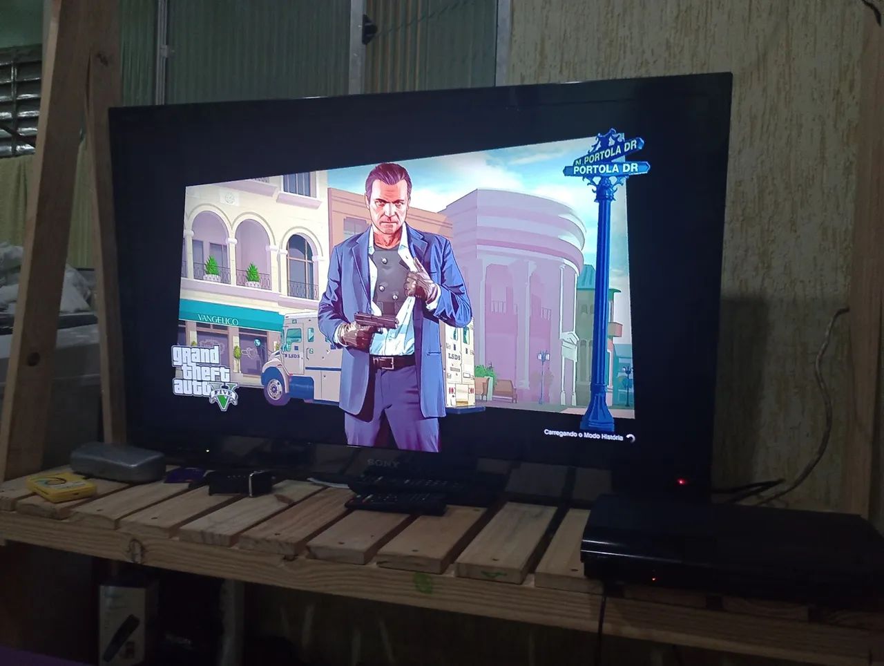 Troco Console Playstation 3 com jogo Grand Theft Auto V