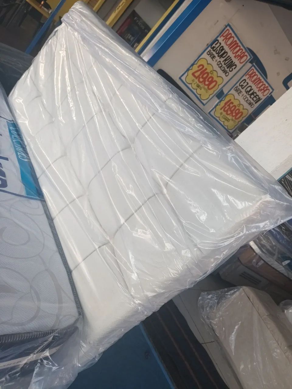 Cabeceira  estofada  bege Conforto e Qualidade!
