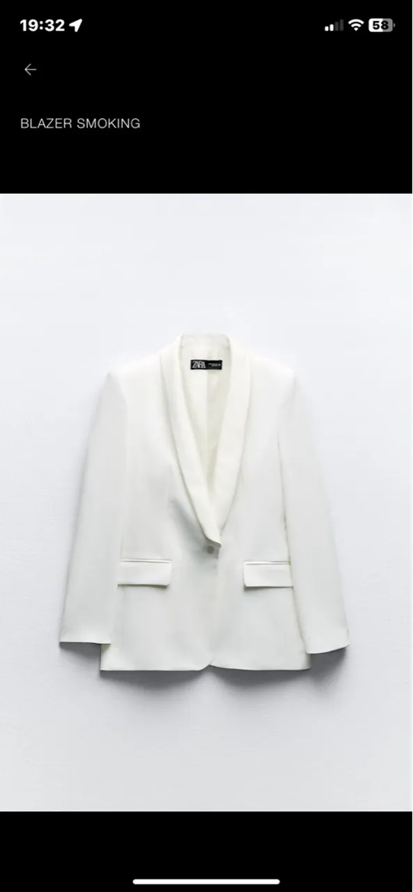 Blazer branco da ZARA