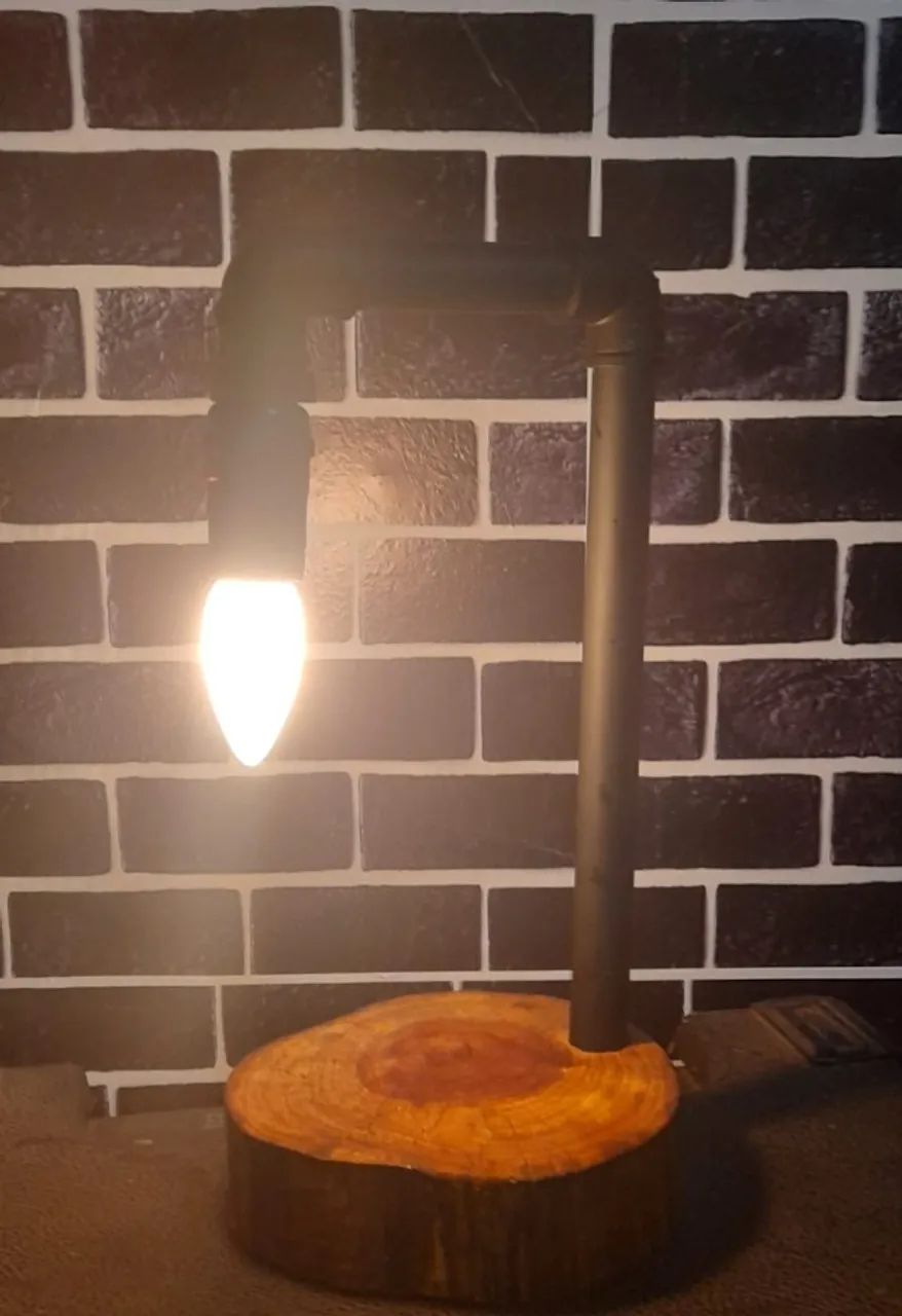 Luminária  Rustica de mesa  - Foto 2