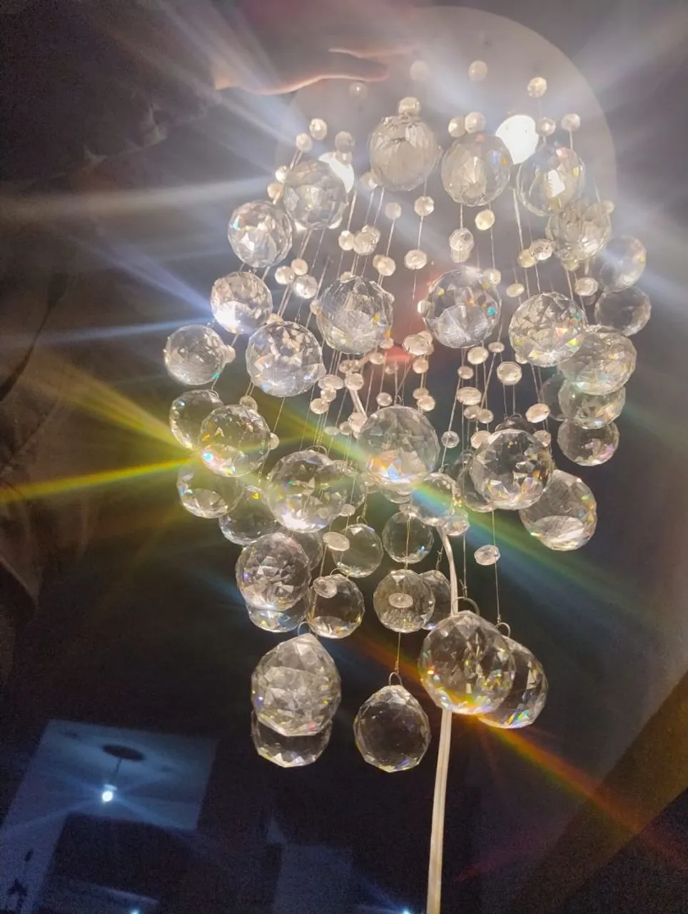 Luminária de Cristal Elegante para Decoração