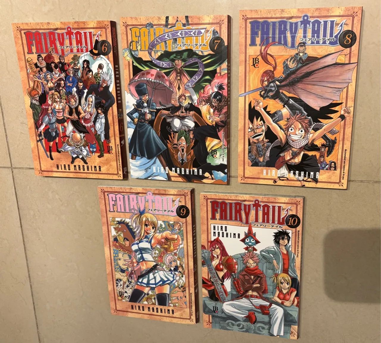 Mangás Fairy Tail - Volumes 6 a 10
