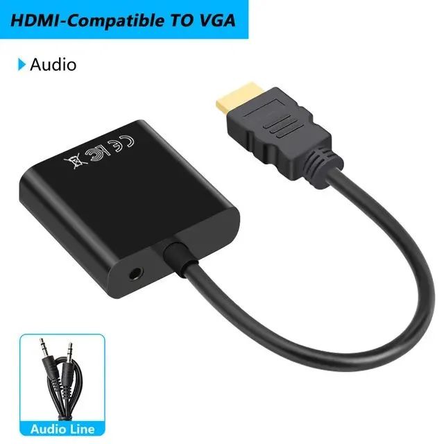 Adaptador Conversor VGA para HDMI com Áudio e Alimentação - Foto 5