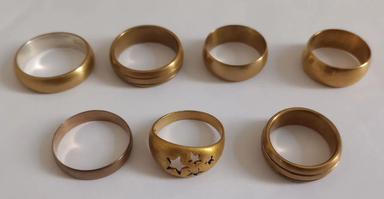 Anéis e alianças de moedas antigas - Foto 2