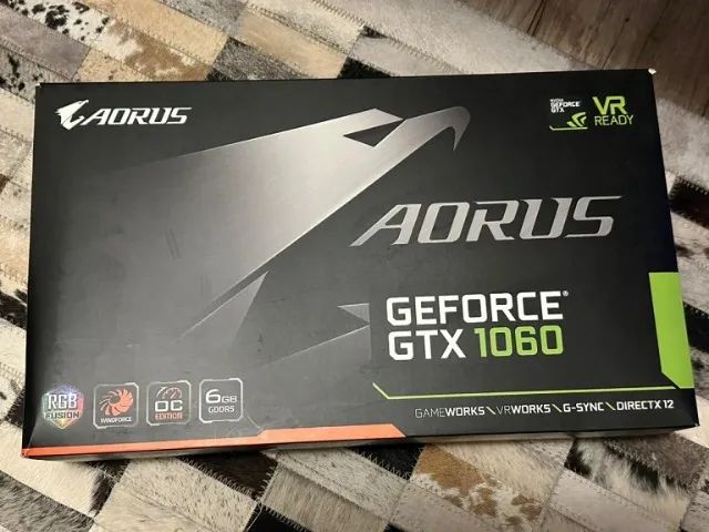 Placa de Video GTX 1060 6GB Nvidia Gigabyte AORUS
