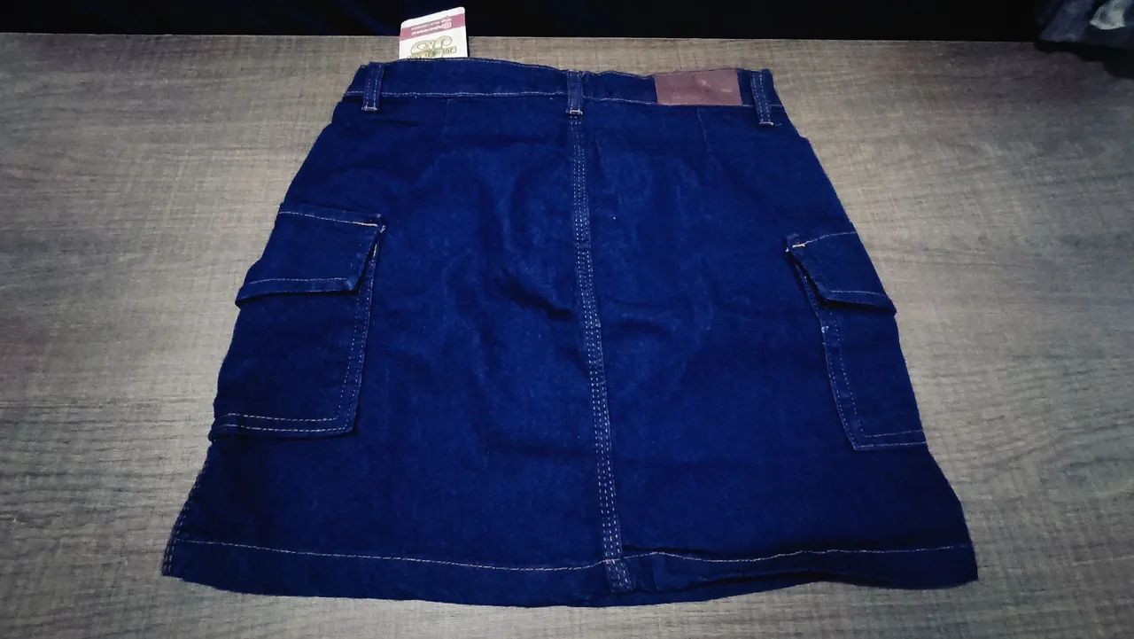 Saia Jeans tamanho médio  - Foto 2
