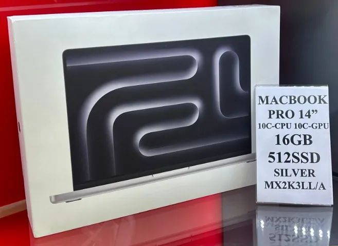 Apple MacBook Pro 14" M4 16GB 512SSD Silver  MW2W3LL/A - Produto Novo com Garantia da Loja