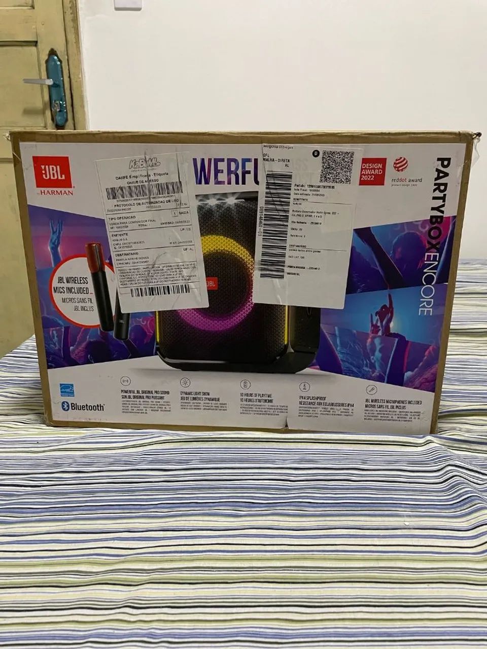 Caixa de Som JBL Partybox Encore - Som potente e iluminação dinâmica - Foto 3