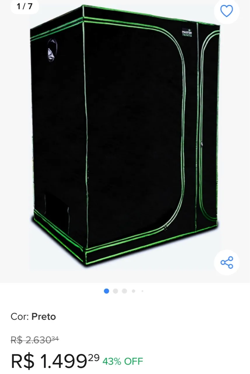 Grow Tent Master Tents - Cultivo Indoor - Black