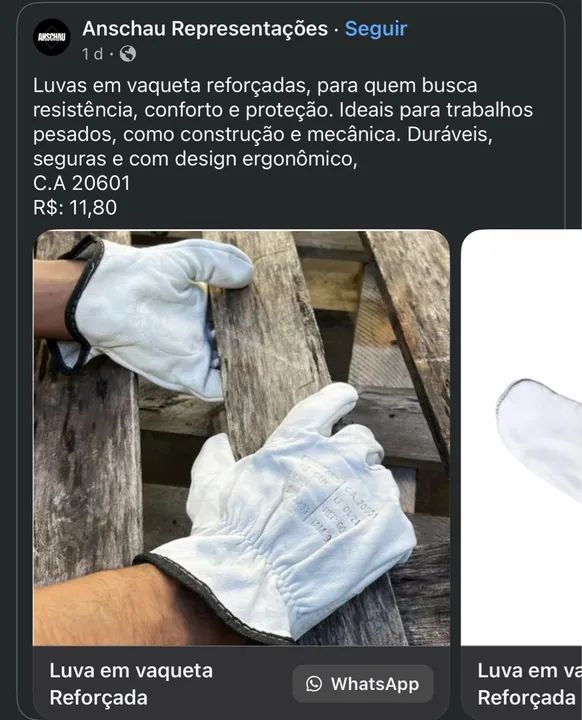 Luvas de Vaqueta C.A. 20601 - Foto 5