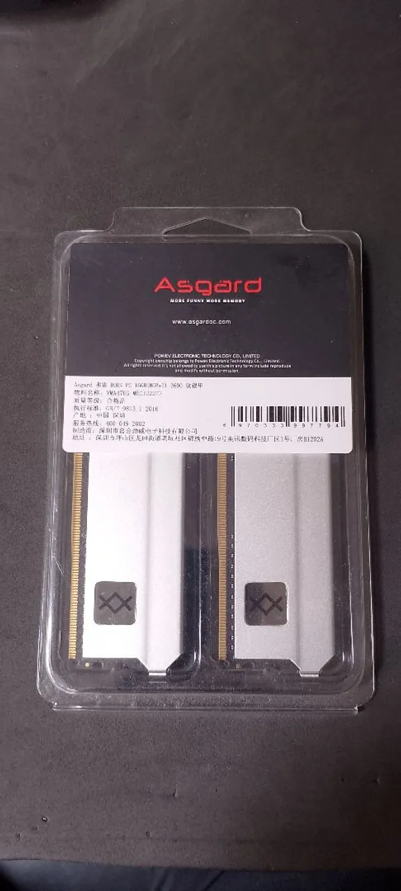 Memórias RAM Asgard