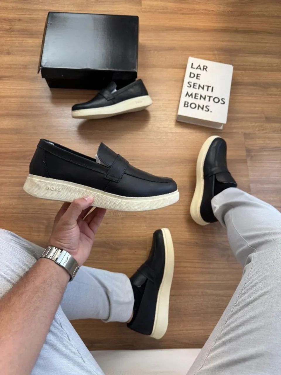 Sapato Mocassim Hugo Boss Couro Legítimo   - Foto 2