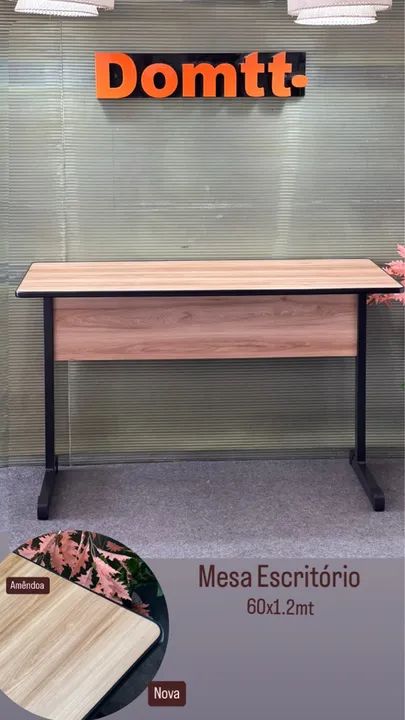 Mesa de Escritório 60x1,20mts -Nova Valor em Te 6x Sem juros  - Foto 2
