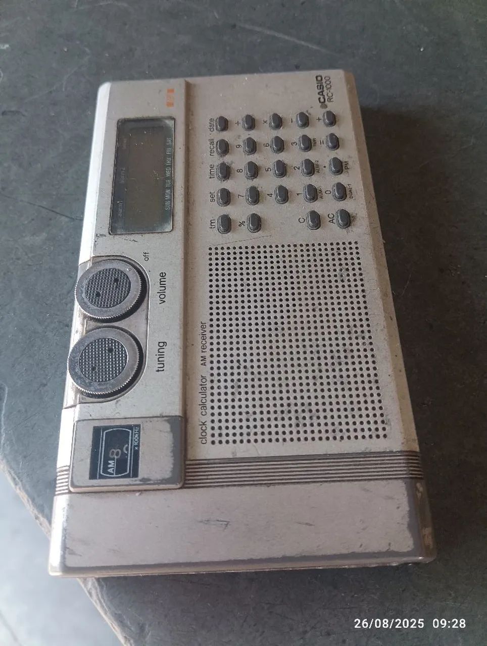 Calculadora  e rádio antigo - Foto 2