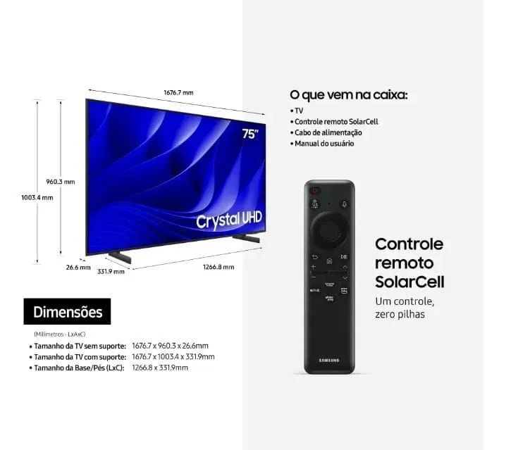 Televisão 75 polegadas ultra hd - Foto 2